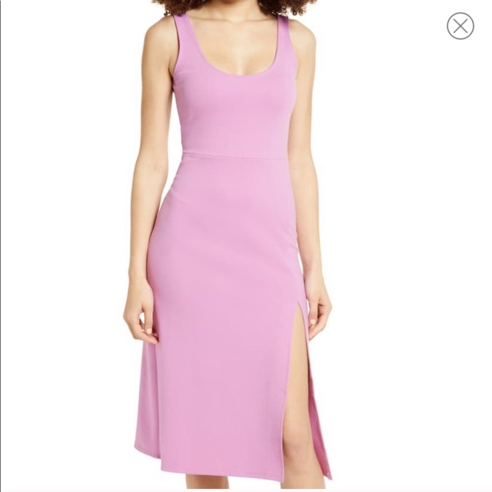 Leith scoop neck midi dress